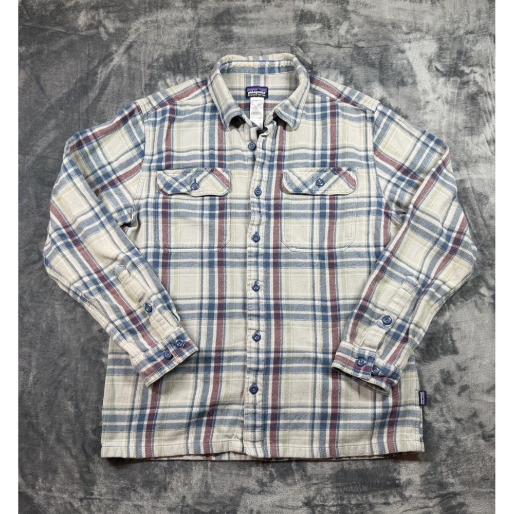 Patagonia Fjord Flannel Shirt Men's M Organic Cotton Plaid
